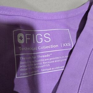Figs Lavender XXS Scrub Top